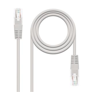 CABLE RED LATIGUILLO RJ45 CAT.6 UTP AWG24,1M GRIS NANOCABLE