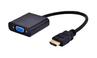 ADAPTADOR GEMBIRD HDMI-M A VGA-H  Y AUDIO CON JACK 3.5 (CABLE 15CM)