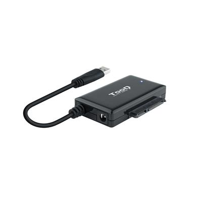 ADAPTADOR TOOQ USB 3.0 USB-A A SATA 2.5″&3.5″ CON ALIMENTADOR