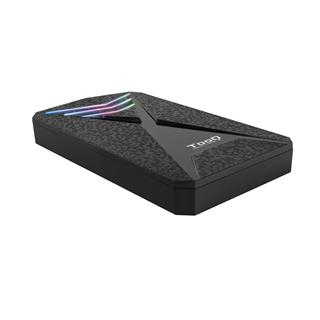 CAJA EXTERNA 2.5″ SATA TOOQ USB 3.0 / 3.1 LEDS RGB