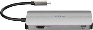 HUB D-LINK USB-C 6EN1 CON HDMI / 2xUSB3.0 / USB-C ALIMENTADO/ LECTOR DE TARJETAS