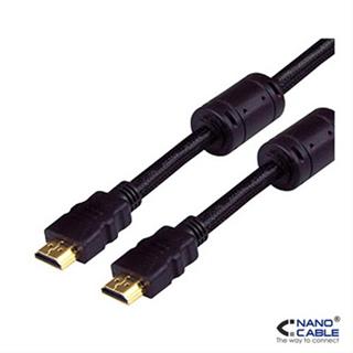 CABLE HDMI V1.4 ALTA VELOCIDAD/HEC FERRITA A/M-A/M 3M NANOCABLE