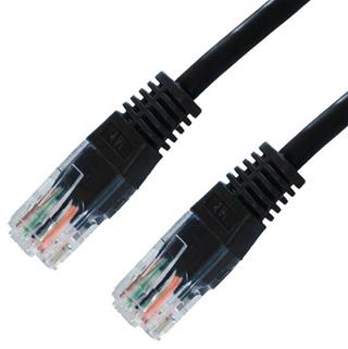 CABLE RED LATIGUILLO RJ45 CAT.6 UTP AWG24,2M NEGRO NANOCABLE