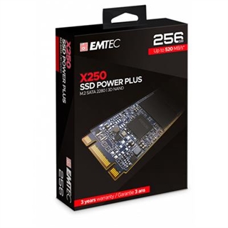 SSD M.2 2280 256GB EMTEC POWER PLUS X250 SATA-Desprecintados